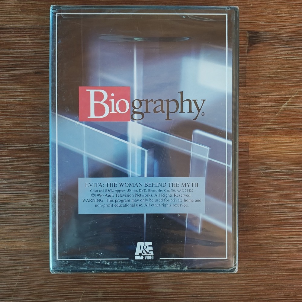 Biography: Evita: The Woman Behind The Myth DVD VIDEO DOCUMENTARY NEW SEALED
